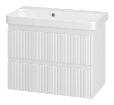 Тумба под раковину Brevita Victory 70 белая матовая