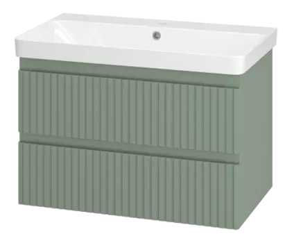 Тумба под раковину Brevita Victory 80 зеленая матовая