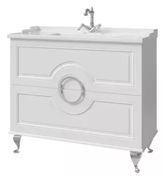 Тумба под раковину Caprigo Valletta 100 белый матовый