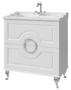 Тумба под раковину Caprigo Valletta 80 белый матовый