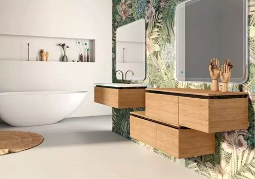 Тумба под раковину Cezares Avril 100х45 светлое дерево