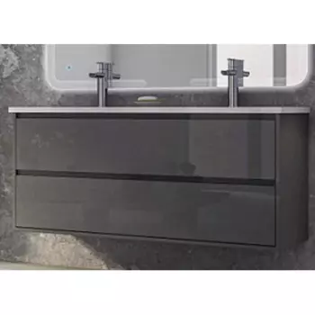 Тумба под раковину Cezares Glass 120х55 черная