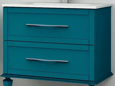 Тумба под раковину Cezares Tiffany 75 синий матовый