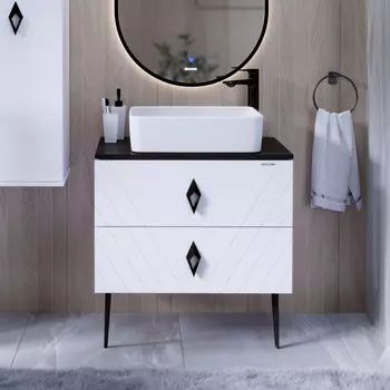 Тумба под раковину Grossman Вива 70 белый глянец