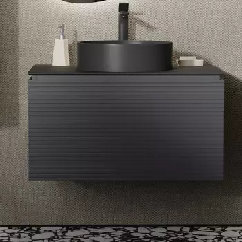Тумба под раковину Jorno Stone 80 антрацит
