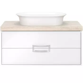 Тумба под раковину Kerama Marazzi Canaletto 100 белый матовый (CN.100M)