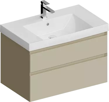 Тумба под раковину KERAMA MARAZZI Cubo 80 подвесная, лимо матовая