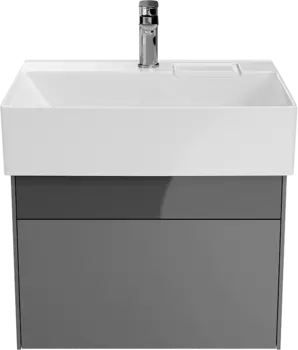 Тумба под раковину KERAMA MARAZZI Logica 60 подвесная, стальная серая