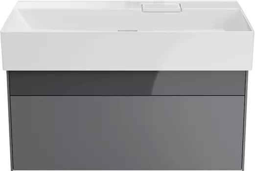 Тумба под раковину KERAMA MARAZZI Logica 90 подвесная, стальная серая