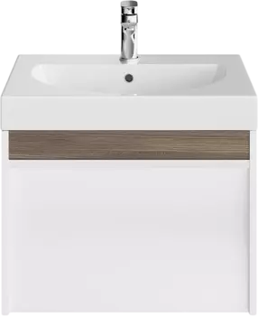 Тумба под раковину KERAMA MARAZZI Modula 60 подвесная, белая глянцевая