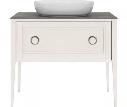 Тумба под раковину KERAMA MARAZZI Plaza Classic Neo 100 с органайзером, белая матовая