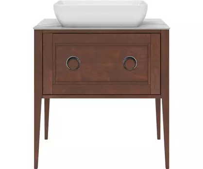 Тумба под раковину KERAMA MARAZZI Plaza Classic Neo 80 напольная, орех, для накладной раковины