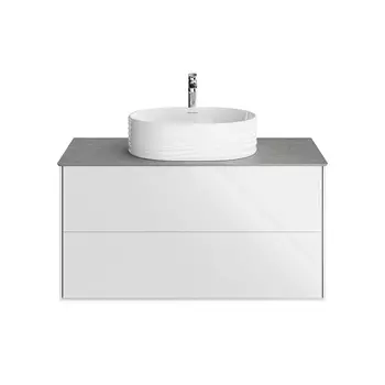 Тумба под раковину KERAMA MARAZZI Plaza Modern 100 подвесная, с ящиками, белая