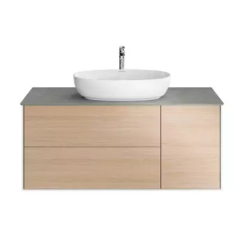 Тумба под раковину KERAMA MARAZZI Plaza Modern 120 подвесная,с ящиками, дуб виченца