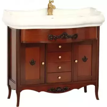 Тумба под раковину Migliore Bella 100 темное дерево