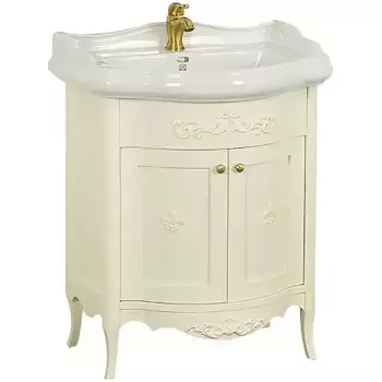 Тумба под раковину Migliore Bella 64 слоновая кость