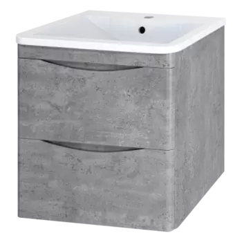 Тумба под раковину Misty Атлантик 60 серая матовая