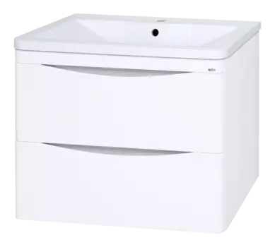 Тумба под раковину Misty Атлантик 80 белая глянцевая