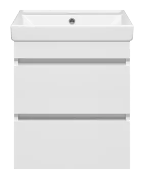 Тумба под раковину Misty Енисей 50 белая глянцевая