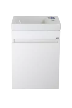 Тумба под раковину Misty Эко мини 40 белая глянцевая