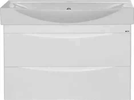 Тумба под раковину Misty Элвис 85 белая глянцевая