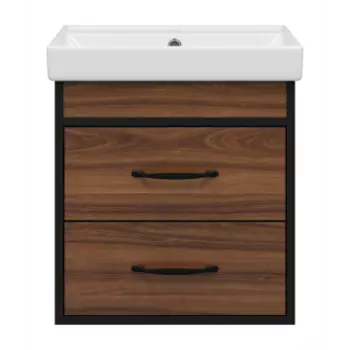 Тумба под раковину Misty Кедр 50 темное дерево