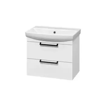 Тумба под раковину Misty Клермонт 60 белая матовая