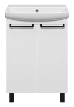 Тумба под раковину Misty Клермонт 60 белая матовая
