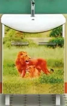 Тумба под раковину Misty Легенда 65 с рисунком