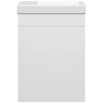 Тумба под раковину Misty Лира 40 белая глянцевая