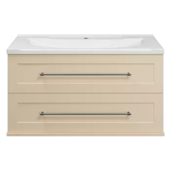 Тумба под раковину Misty Марта 100 бежевая матовая