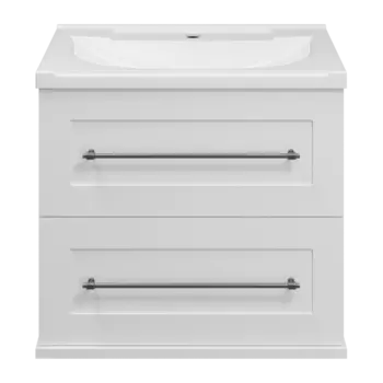 Тумба под раковину Misty Марта 60 белая глянцевая