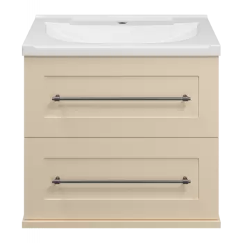 Тумба под раковину Misty Марта 60 бежевая матовая