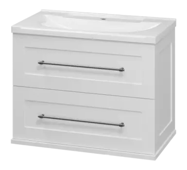 Тумба под раковину Misty Марта 70 белая глянцевая