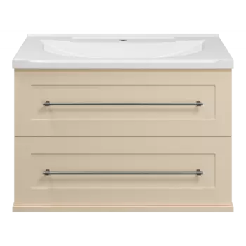 Тумба под раковину Misty Марта 80 бежевая матовая