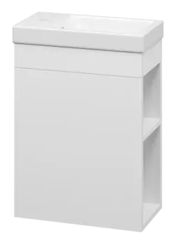 Тумба под раковину Misty Мини 40 белая глянцевая