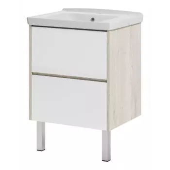 Тумба под раковину Misty Мускат 60 белая глянцевая