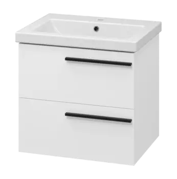Тумба под раковину Misty Ненси 60 белая матовая