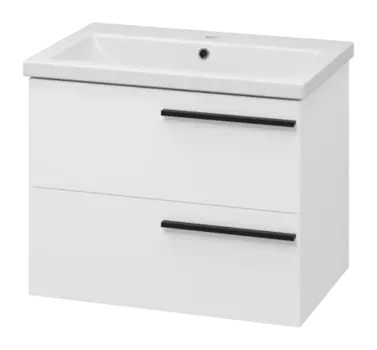 Тумба под раковину Misty Ненси 70 белая матовая