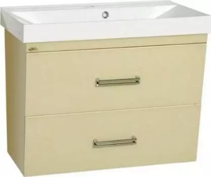 Тумба под раковину Misty Онтарио 60 бежевая глянцевая