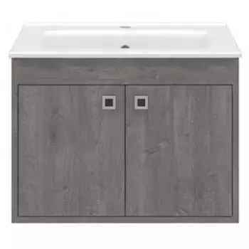 Тумба под раковину Misty Пайн 60 серая матовая