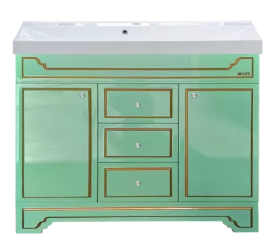 Тумба под раковину Misty Praga 105 салатовая патина