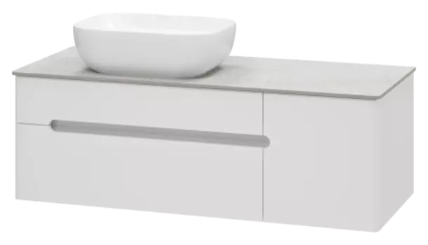 Тумба под раковину Misty Роял 120 белая матовая