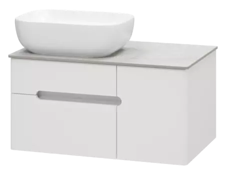 Тумба под раковину Misty Роял 80 белая матовая