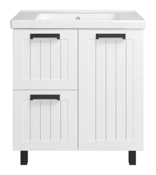 Тумба под раковину Misty Спарта 80 белая матовая