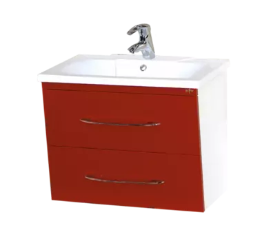 Тумба под раковину Misty Токио 70 красная глянцевая