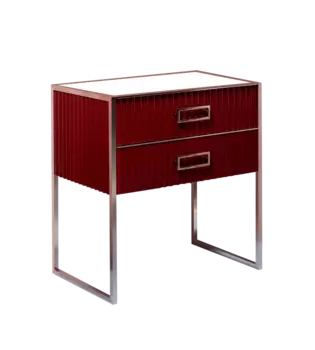 Тумба под раковину моноблок Boheme Armadi Art Monaco 80 бордо глянец - хром