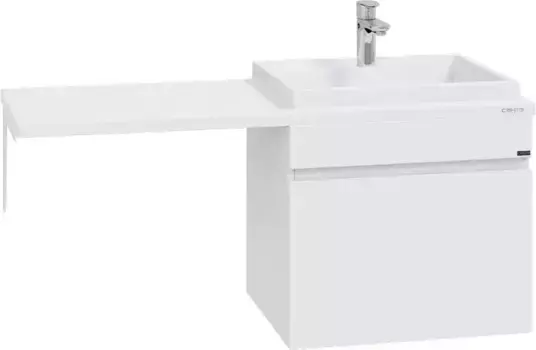 Тумба под раковину над стиральной машиной подвесная Санта Марс 59 белый