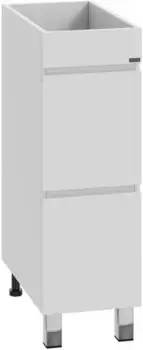 Тумба под раковину над стиральной машиной напольная"Марс- 29" светлая 2 ящ. (ум. Юпитер 900*500 литой мрамор)