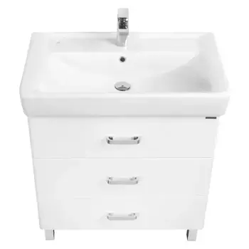 Тумба под раковину напольная Aquaton Америна 70 М белый глянцевый